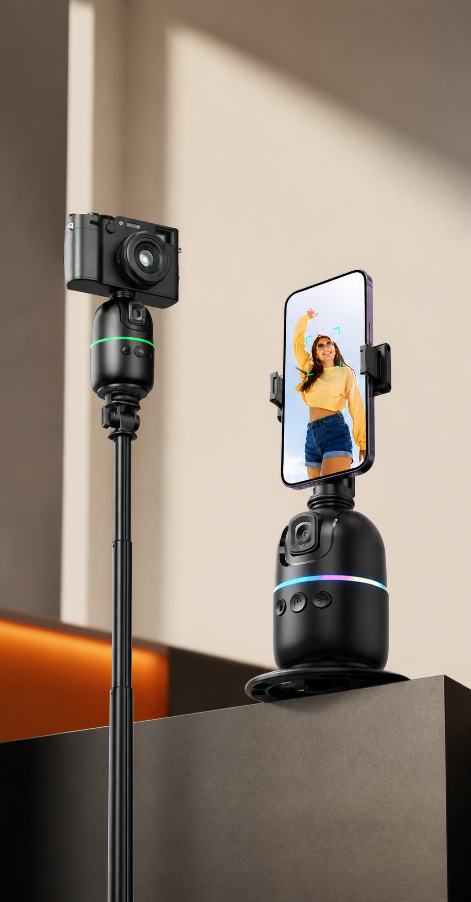 Keeptron P03 et suivi facial en situation de création